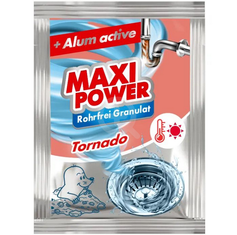 MAXI POWER Засіб гранульований д/чищення каналізаційних стоків з теплою водою 80г